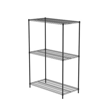 特力屋烤漆三層架寬122*深60*高180公分(黑)