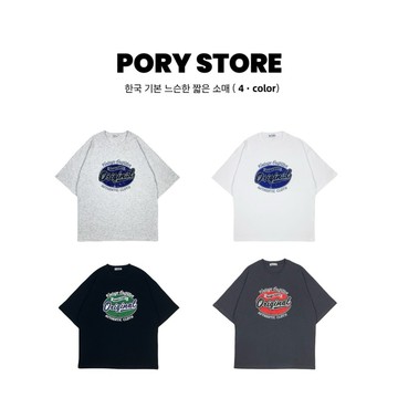 【PORY STORE】 韓國 original 美式復古 上衣 親膚 舒適 短袖 男生短袖 短T