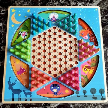 飛行棋 跳棋斗獸棋 蛇棋類兒童早教益智玩具小學生多功能游戲棋盤