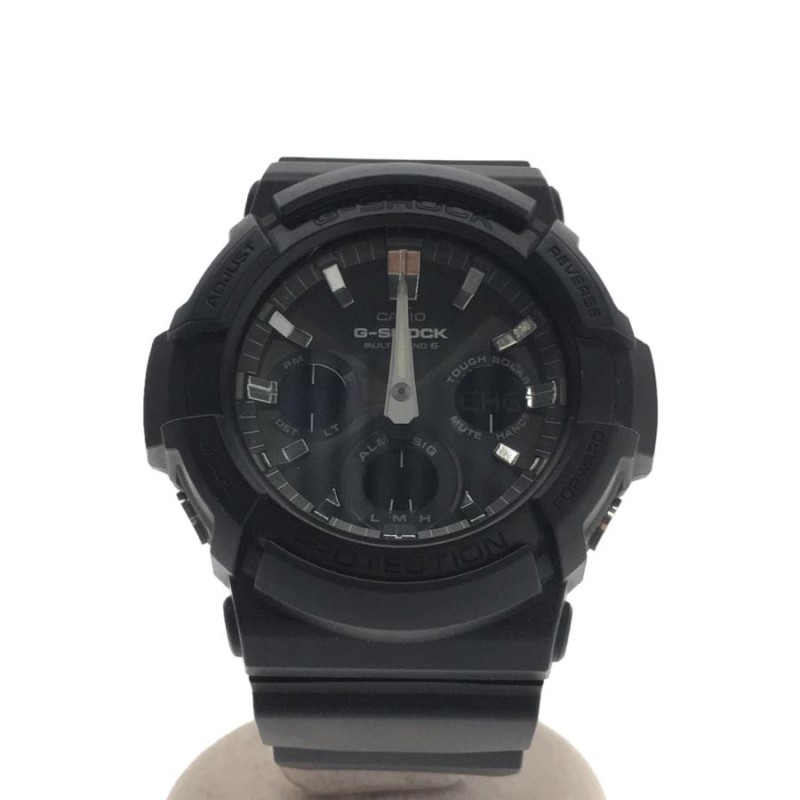 CASIO◇ソーラー腕時計・G-SHOCK/デジアナ/ラバー/GRY/BLK/SS | LINEショッピング