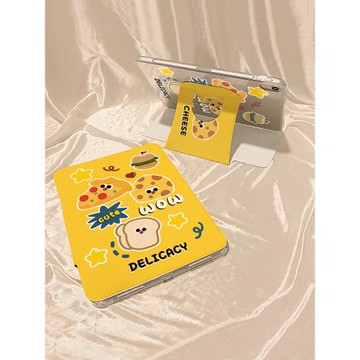 【2024x360旋轉】適用于蘋果iPadair5/6平板保護套Pro11橫豎支撐10.2寸無筆槽2021防彎亞克力10.9第9代透明殼