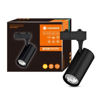 [凌騰科技]歐司朗OSRAM 晶享 LED 30W軌道燈 24度 黃光 黑