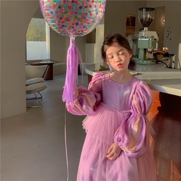 2023秋冬新款艾莎冰雪奇緣愛莎公主裙女童蓬蓬紗裙蛋糕連衣裙仙