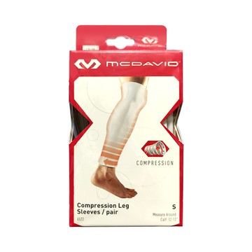 McDavid 過膝壓縮腿套 6572  S  白色  1雙  L