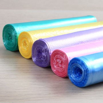 彩色垃圾袋家用加厚分類大垃圾袋中號小號手提廚房專用黑色垃圾。