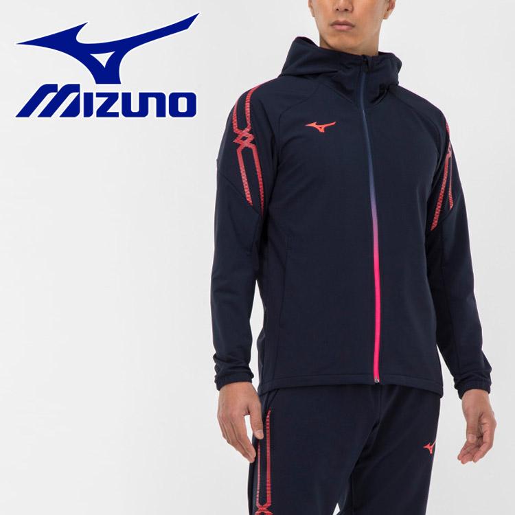 mizuno track jacket 変形ジップ　カーブジップ　サイドライン