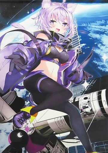 貓又粥B2掛畫虛擬YouTuber HOLLIVE貓又粥生日紀念2022