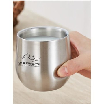 藝術杯高端304不銹鋼雙層杯卡通設計杯獨特咖啡杯水杯茶杯情侶杯