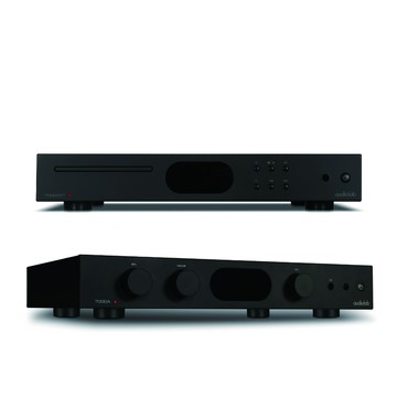 Audiolab 7000CDT 專業CD轉盤+7000A 數位藍芽DAC綜合擴大機 黑色組