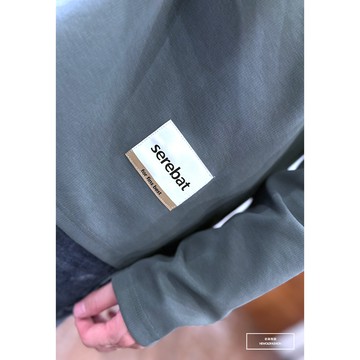 E7th.厚磅素面個性標籤大學T-綠(E7SB22302309)