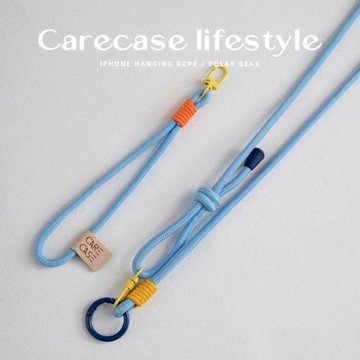 CARECASE北極熊配色情侶手機掛繩