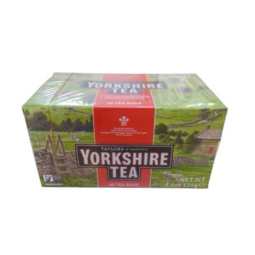 英國Taylors泰勒茶 -泰勒 約克夏紅茶 紅牌 茶包  YORKSHIRE TEA 125g(40小包)-【良鎂】