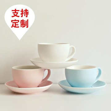 原創咖啡杯套裝 陶瓷杯 馬克杯時尚杯子水杯帶勺子碟子咖啡店批發