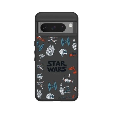 Pixel 8 Pro SolidSuit 黑 - 迪士尼-星際大戰 Star Wars - Spaceships-漫畫系列