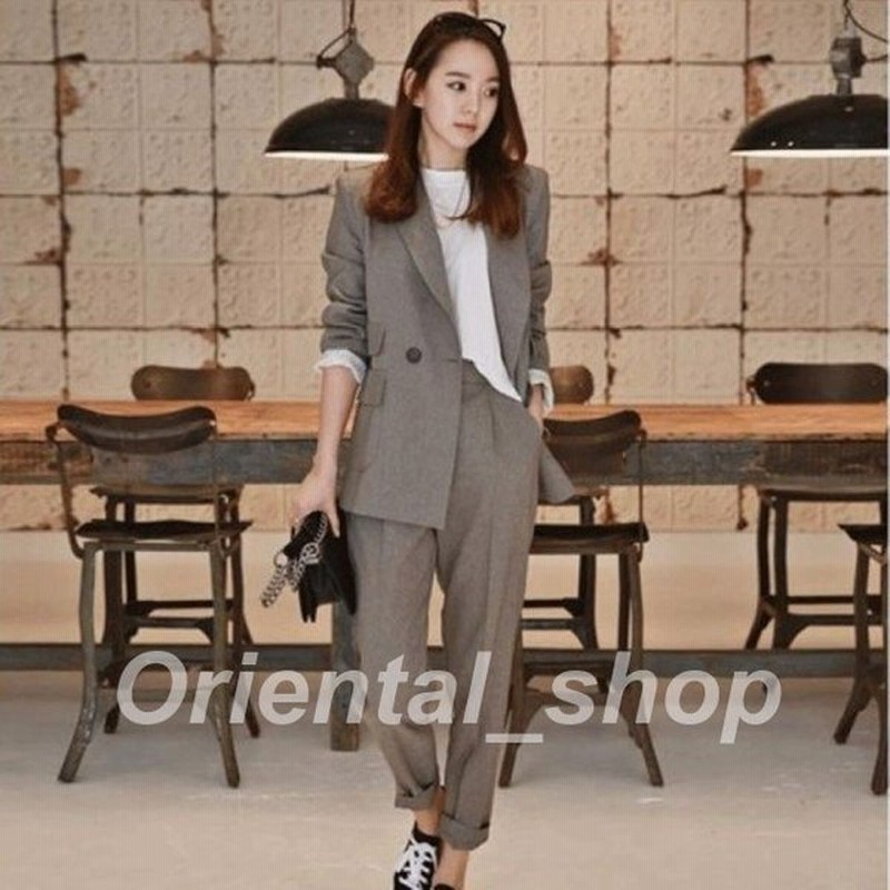 セットアップ パンツスーツ レディース おしゃれ スーツ ジャケット パンツ オフィスカジュアル テ 通販 Lineポイント最大get Lineショッピング