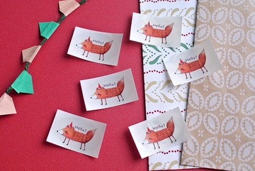 貼紙 | 聖誕小狐狸6入