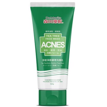 森田藥粧茶樹淨痘調理洗顏乳120g【愛買】