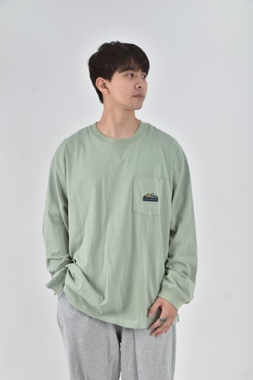 (XL) 【范姜彥豐私服】filter017中性寬鬆棉質純棉綠色長袖上衣