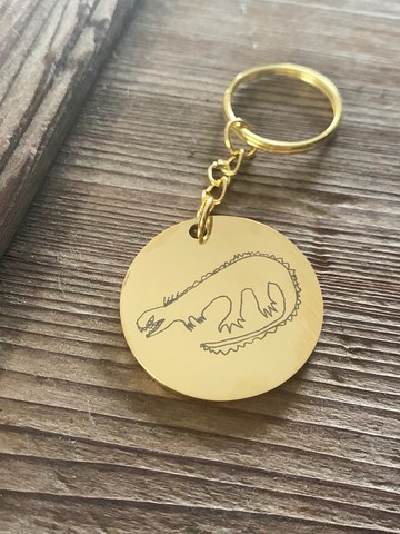 【快速出貨】插畫鑰匙圈 交換禮物 聖誕節 質感生活