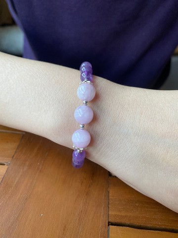 水晶皇后紫鋰輝夢幻紫水晶手錬手串