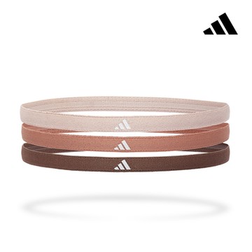 adidas 愛迪達 止滑運動髮帶組 (燕麥棕/焦糖棕/可可棕)