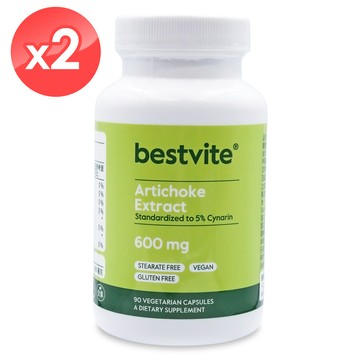 【美國BestVite】必賜力朝鮮薊萃取膠囊2瓶組 (90顆*2瓶)