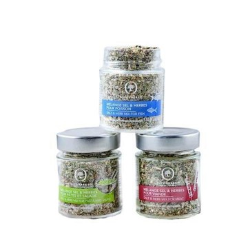 OLIVIERS&CO 綜合香料鹽3入組 (麵&沙拉+魚類+肉類)