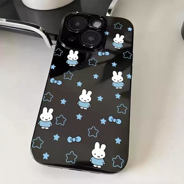 小藍兔子適用蘋果17Promax菲林iphone手機殼16pro可愛少女15全包