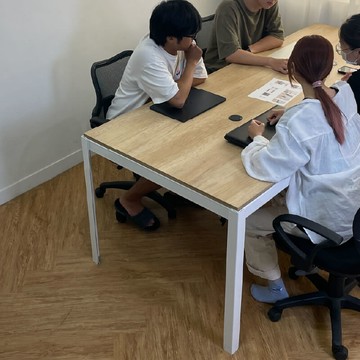 會議桌｜免螺絲角鋼｜雪皓白｜8尺款