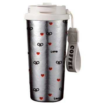 SUNORO 鈴蘭純鈦保溫杯  甜心結  1個  500ml