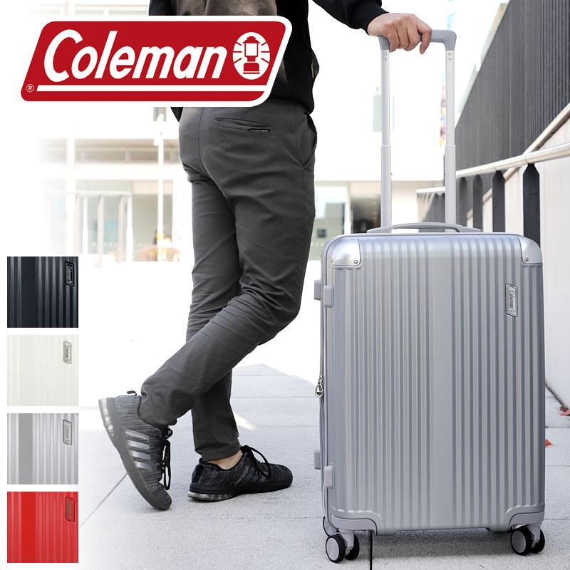 Coleman コールマン スーツケース キャリーケース 旅行用かばん 60+9L 3〜5泊 TSAロック 4輪 拡張 56cm 3.8kg 軽量  14-70 メンズ レディース ジュニア 学生 | LINEブランドカタログ