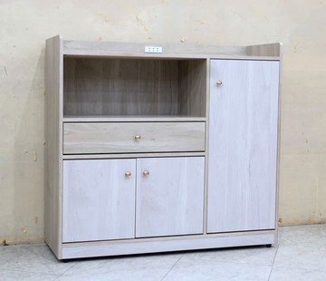 【歐風別館】沐夏四尺白梣+梧桐色餐櫃【基隆至台中免運費】