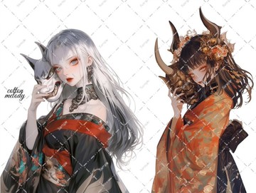 original sticker no.5645 人物貼紙 原創貼紙 人物貼紙 女孩貼紙 原創人物貼紙