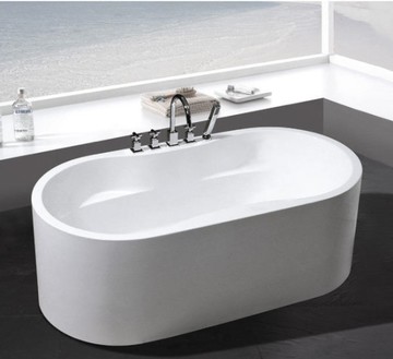 【麗室衛浴】BATHTUB WORLD LS-866 壓克力 獨立造型缸 170*80*60CM