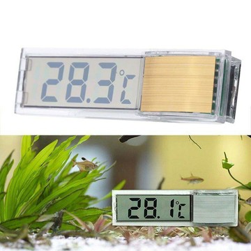 🌸🌸外置魚缸電子貼片數顯溫度計水族箱透明電子液晶迷你水溫計
