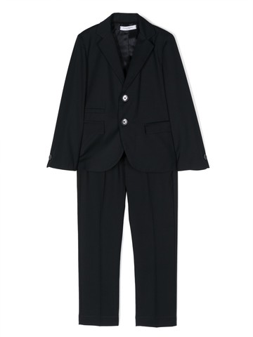 Paolo Pecora Kids - button-fastening suit - kids - Polyester/Viscose/Spandex/Elastane - 11 yrs - Blue