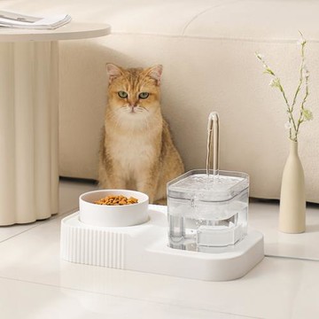 貓碗水電分離自動飲水喂食器一體機寵物碗貓咪盆狗碗寵物用品批發