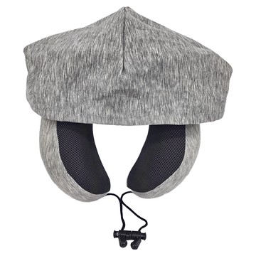 莫代爾連帽頸枕 護頸遮光 360°撐托呵護頸椎  30 x 27 x 15cm  雪灰色