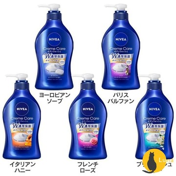 ฅ-Luna小舖-◕ᴥ◕ฅ日本境內 花王 Nivea 濃厚保濕沐浴乳 KAO 沐浴露 妮維雅 濃厚 保濕