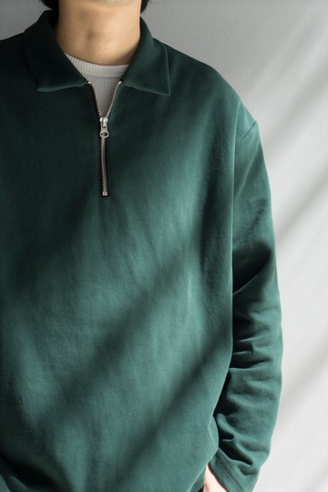 Hoody 極簡風半拉鏈翻領套頭衛衣310g休閒針織衫純色基礎款