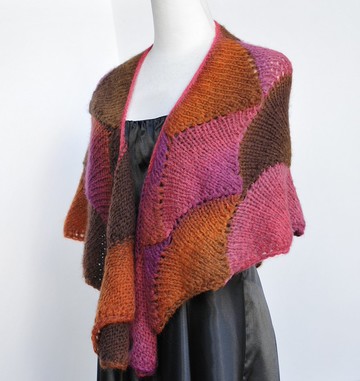 手作-晚霞羊毛披肩