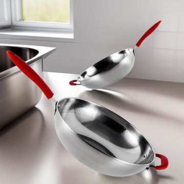 珍珠紋不粘鍋平底炒鍋不銹鋼家用廚房多用鍋無涂層爐灶通用鐵鍋具