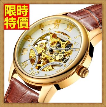 機械錶手錶-陀飛輪自動精選商務真皮鏤空男士腕錶2款66ab29【獨家進口】【米蘭精品】