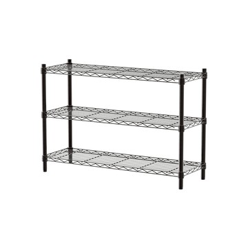 【Y HOUSE】90x30x60公分 輕型三層鐵架 鐵力士架 層架-烤漆黑