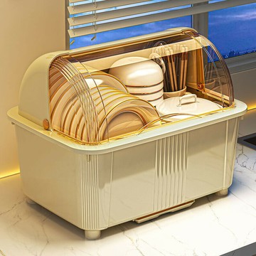 碗碟收納架 帶蓋密封 碗盤收納箱 碗盤收納架  帶蓋碗籃 餐具瀝水櫃 碗盤收納盒 碗筷收納盒 碗盤瀝水架 廚房收納
