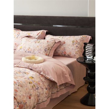 進口七星級超細加厚140支純棉磨毛四件套長絨棉全棉保暖被套床品