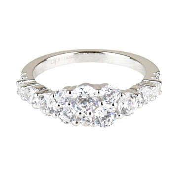 apm MONACO LES CASCADES系列晶鑽鑲飾閃耀純銀指骨戒(銀)