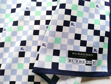 Burberry 復古手帕口袋方巾設計像素 19 x 18 英寸