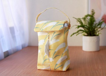 【Simple Zone】好感良物softliving 掛式衛生紙套－黃芒草 台灣花卉