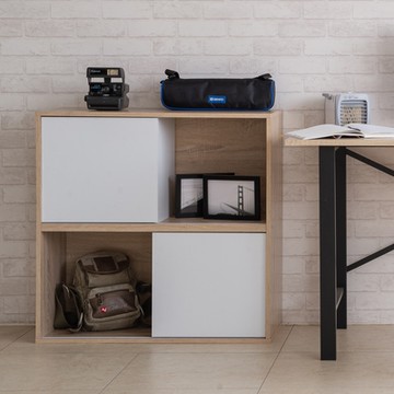 TZUMii夏爾四格滑門收納櫃/書櫃/置物櫃